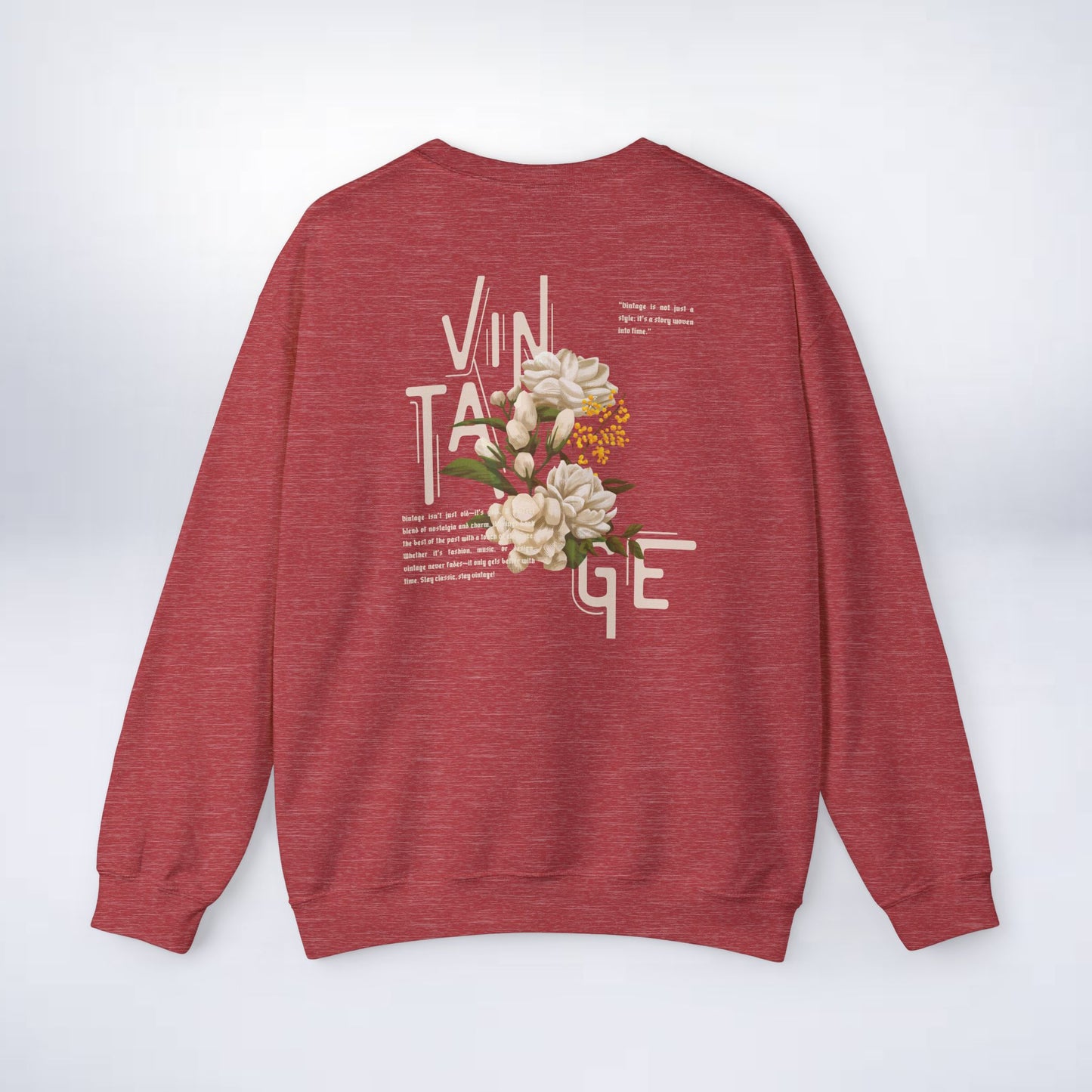 Vintage Floral Crewneck Sweatshirt