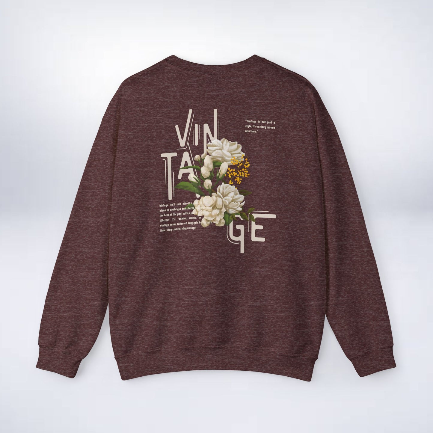 Vintage Floral Crewneck Sweatshirt