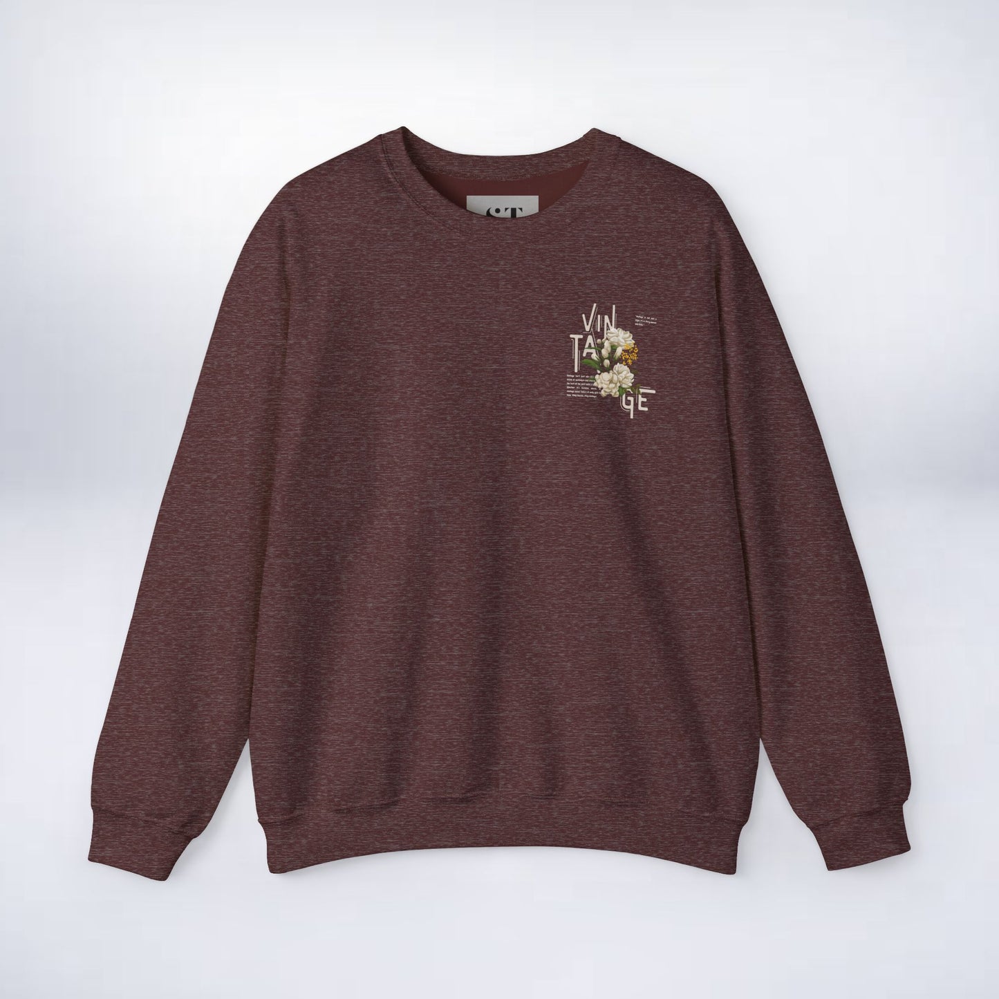 Vintage Floral Crewneck Sweatshirt