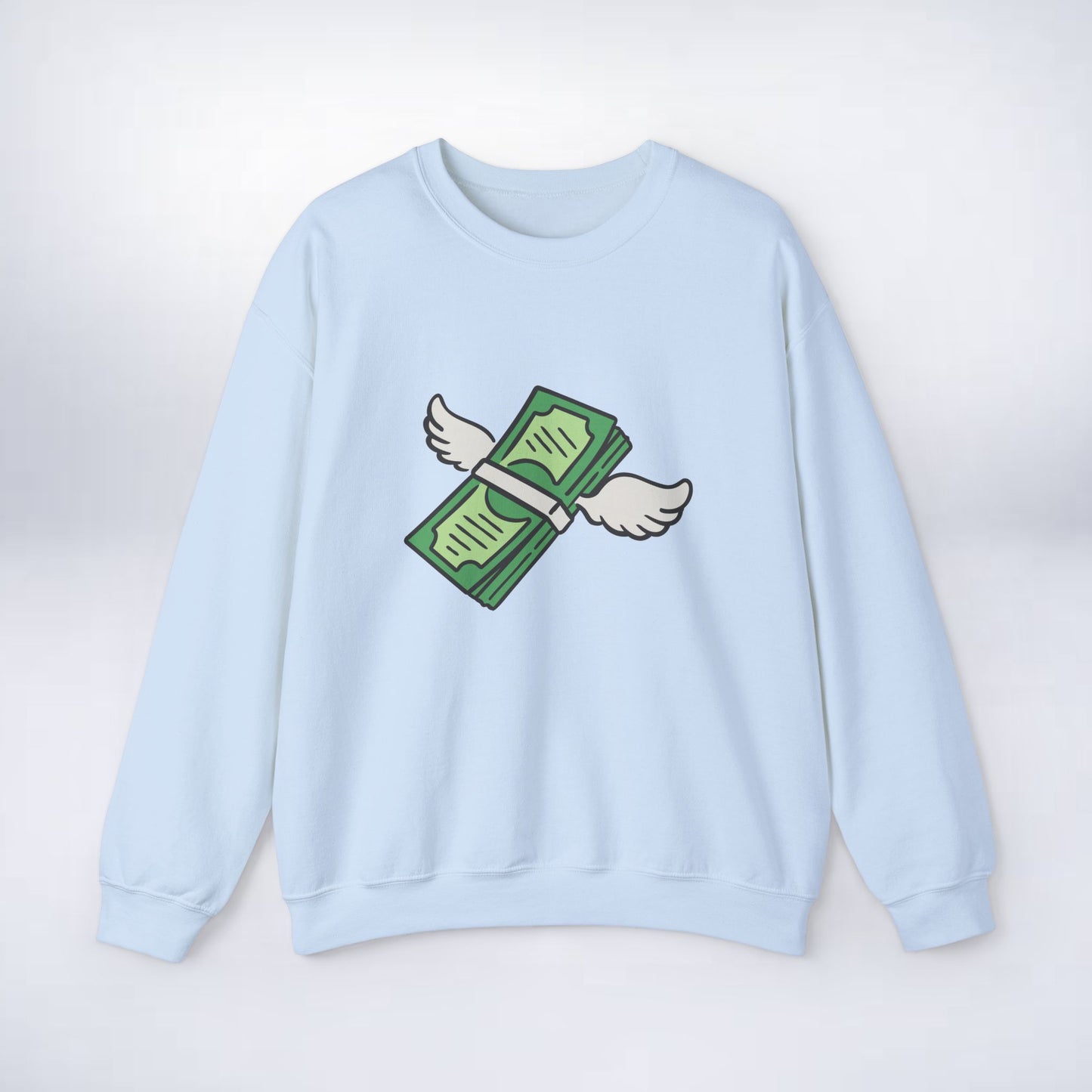 Unisex Stack The Cash Sweatshirt (Money stacks) Sleek Tee