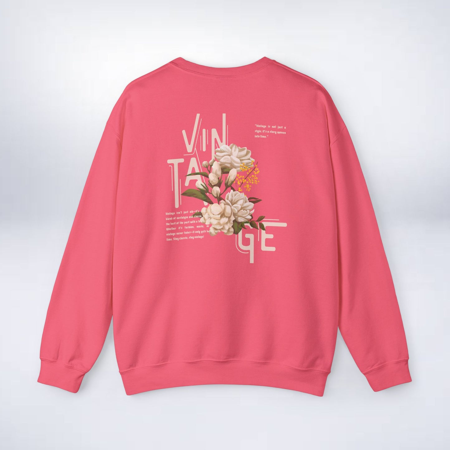 Vintage Floral Crewneck Sweatshirt