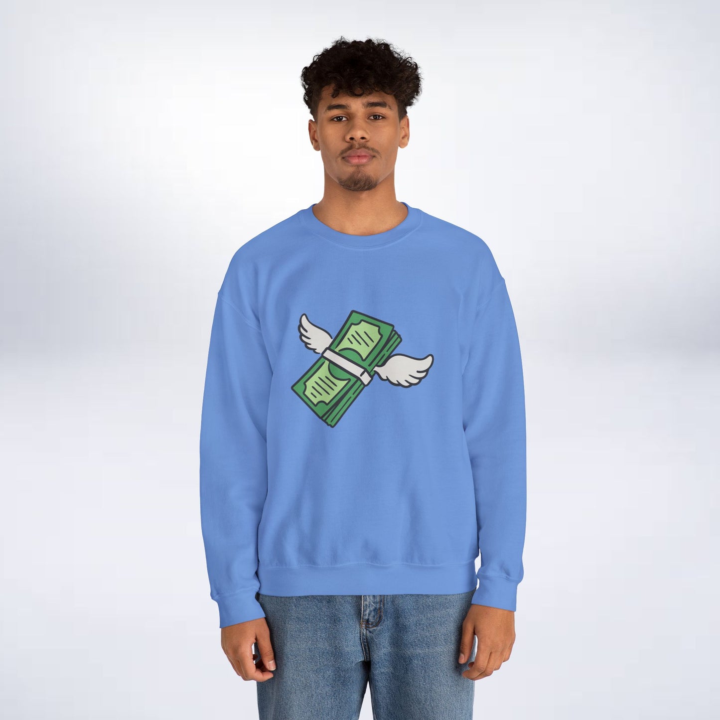 Unisex Stack The Cash Sweatshirt (Money stacks) Sleek Tee