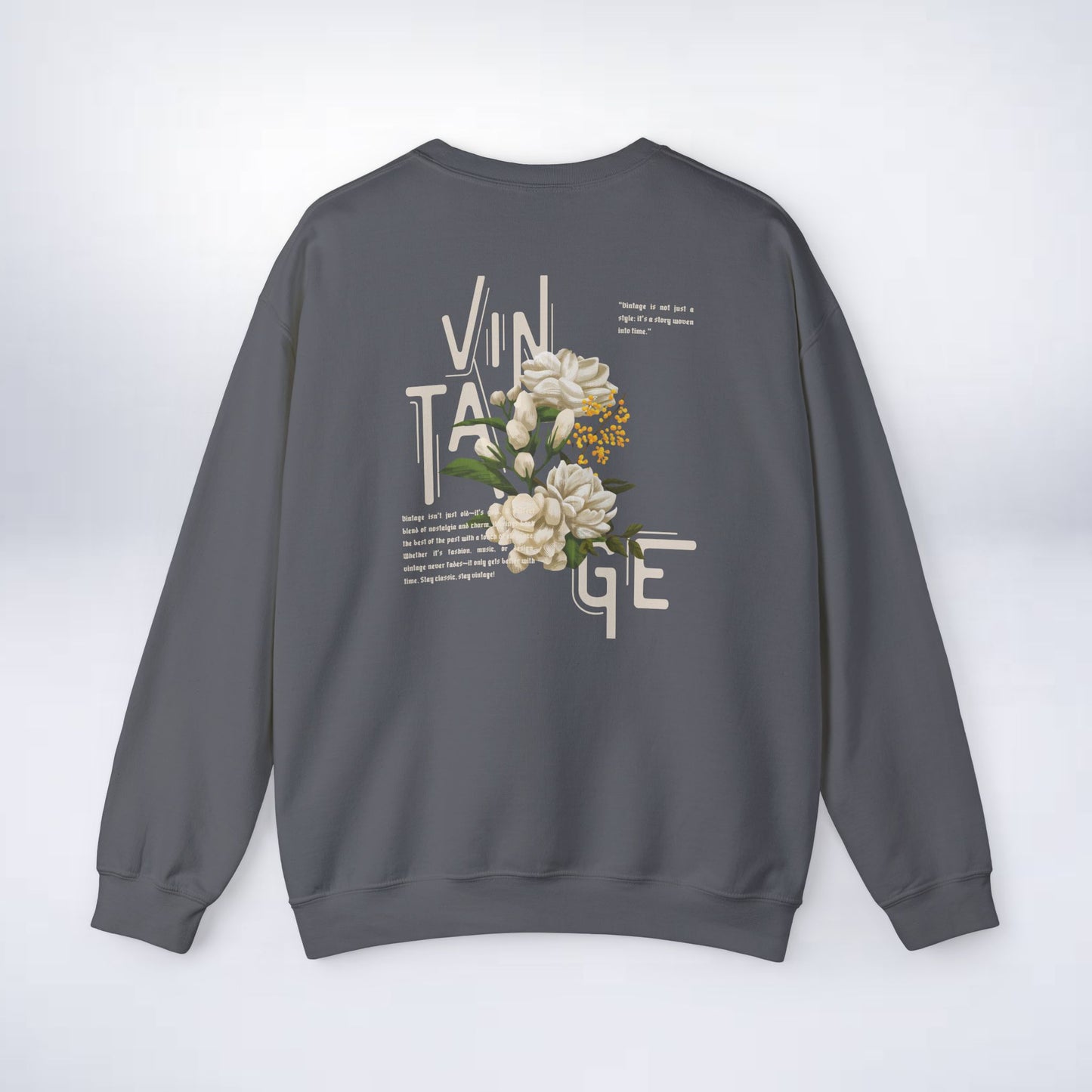 Vintage Floral Crewneck Sweatshirt