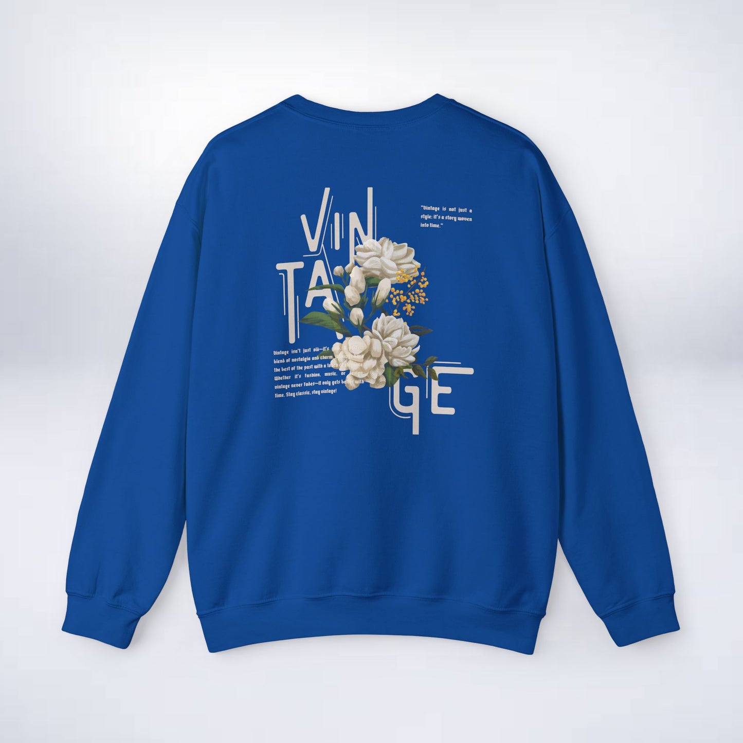 Vintage Floral Crewneck Sweatshirt
