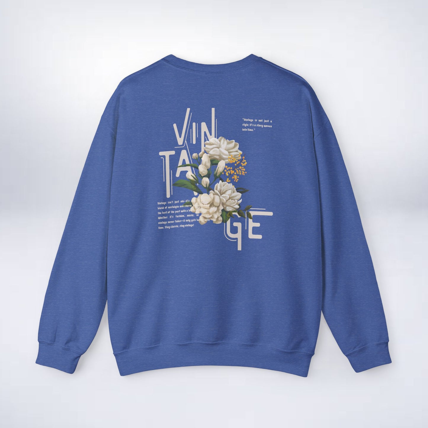 Vintage Floral Crewneck Sweatshirt