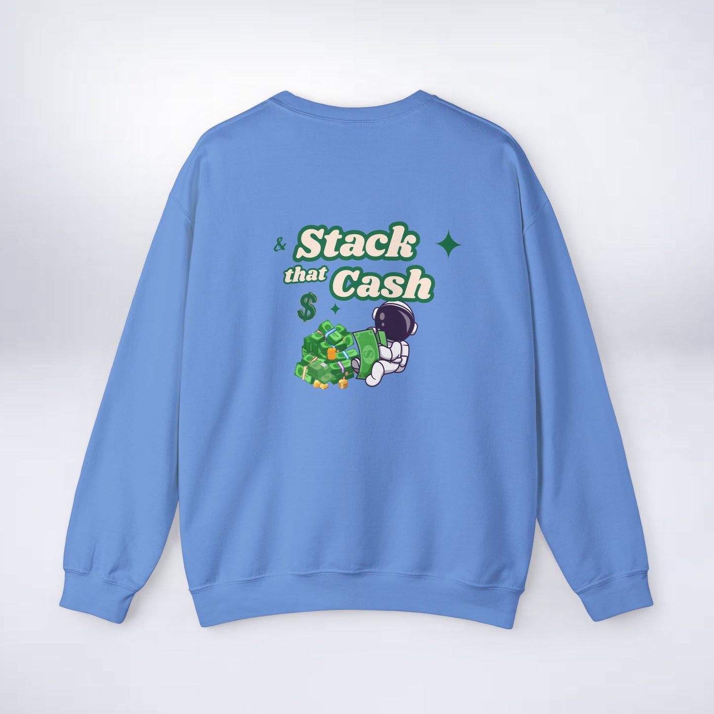 Unisex Stack The Cash Sweatshirt (Money stacks) Sleek Tee