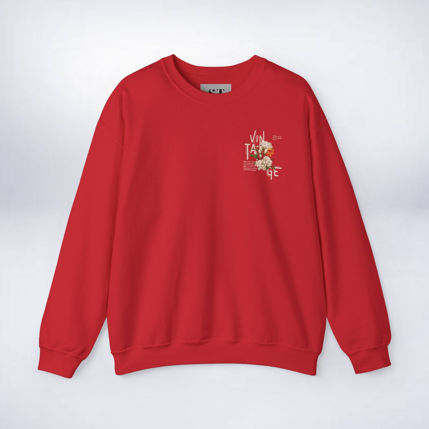 Vintage Floral Crewneck Sweatshirt