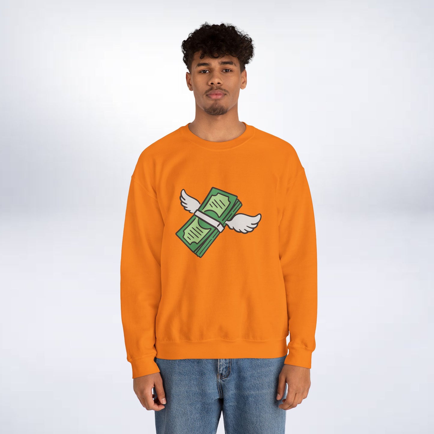 Unisex Stack The Cash Sweatshirt (Money stacks) Sleek Tee