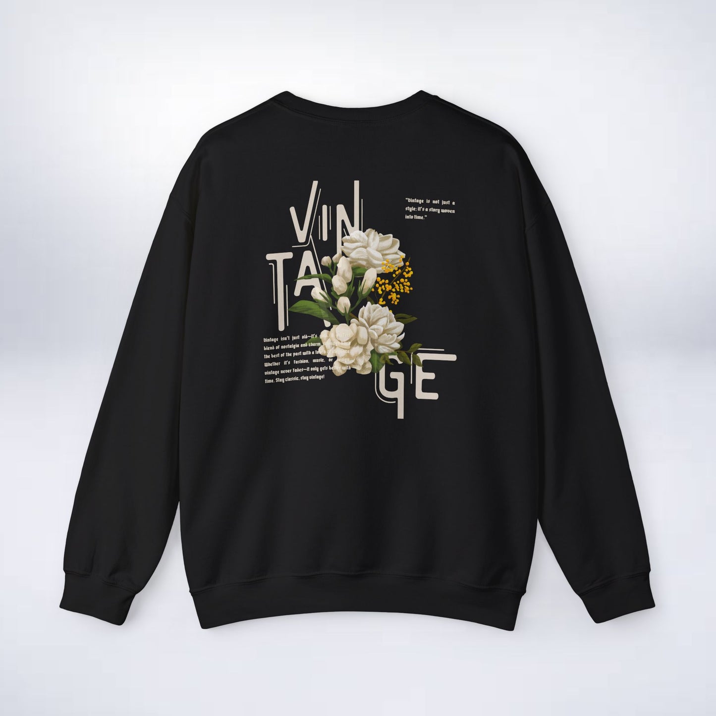 Vintage Floral Crewneck Sweatshirt