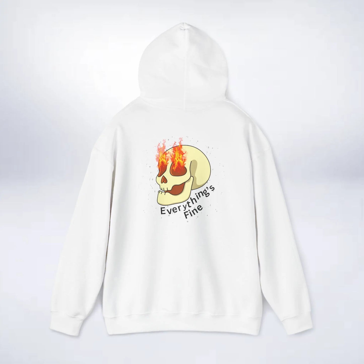 Unisex Skeleton Hoodie (Every thing is fine) Sleek Tee