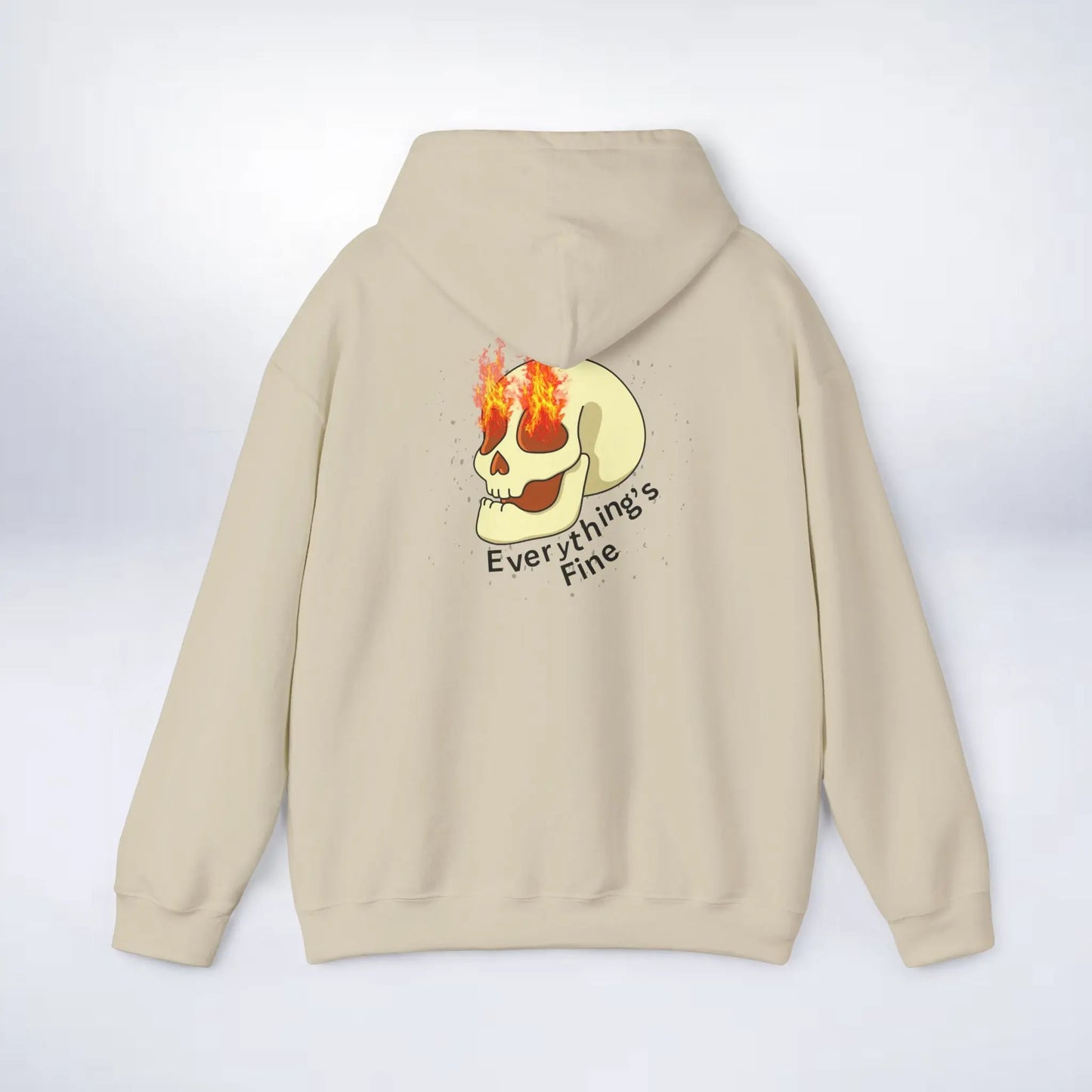 Unisex Skeleton Hoodie (Every thing is fine) Sleek Tee