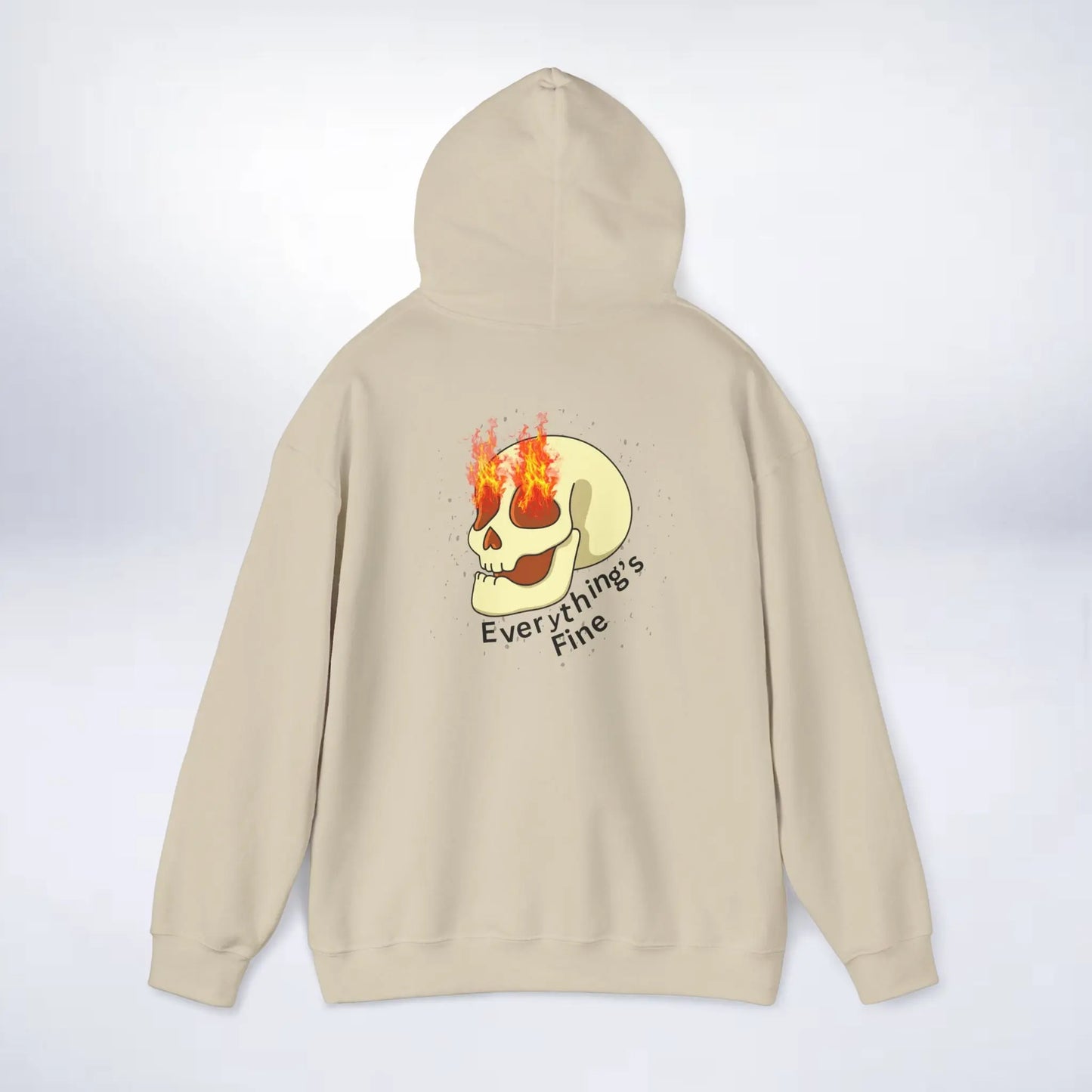 Unisex Skeleton Hoodie (Every thing is fine) Sleek Tee