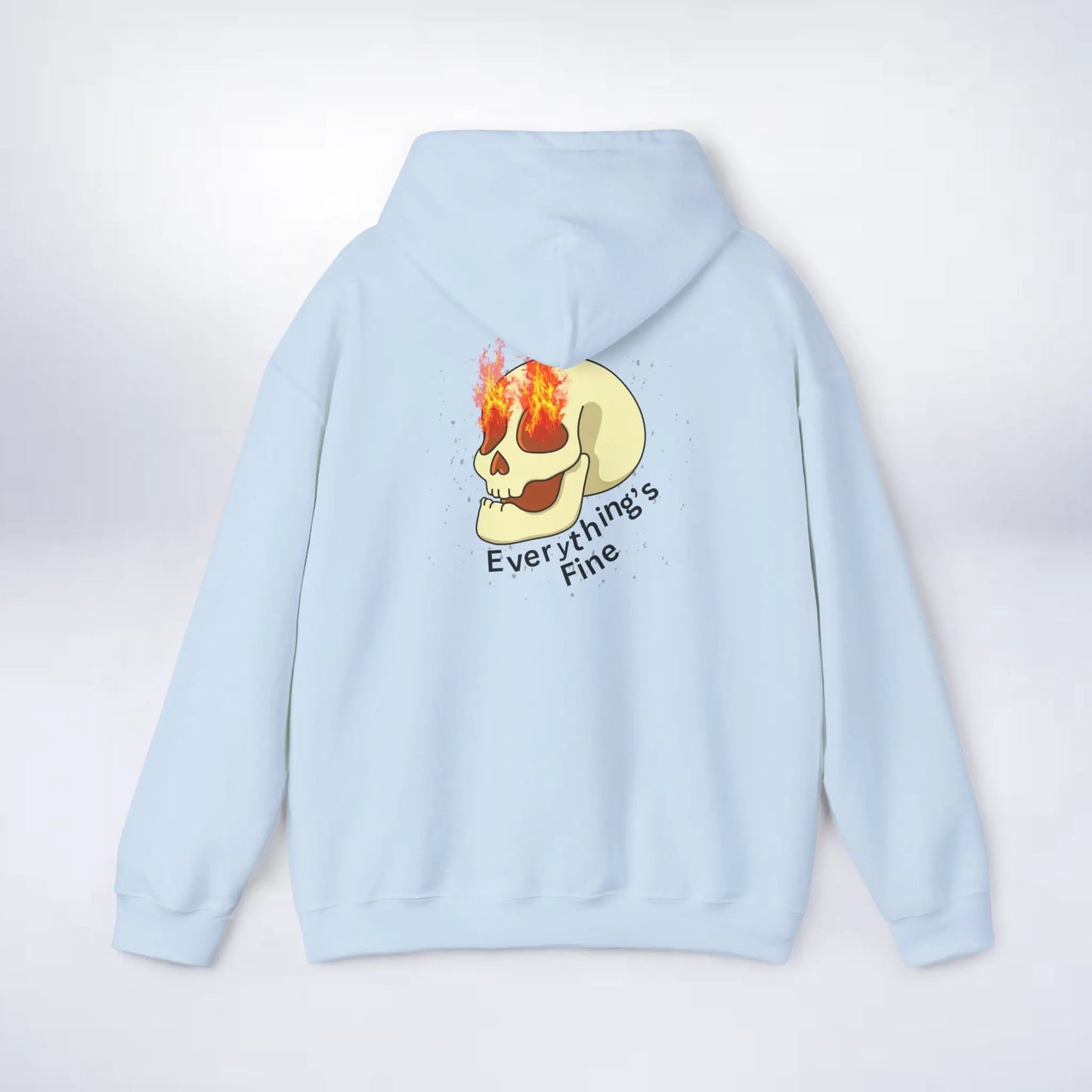 Unisex Skeleton Hoodie (Every thing is fine) Sleek Tee
