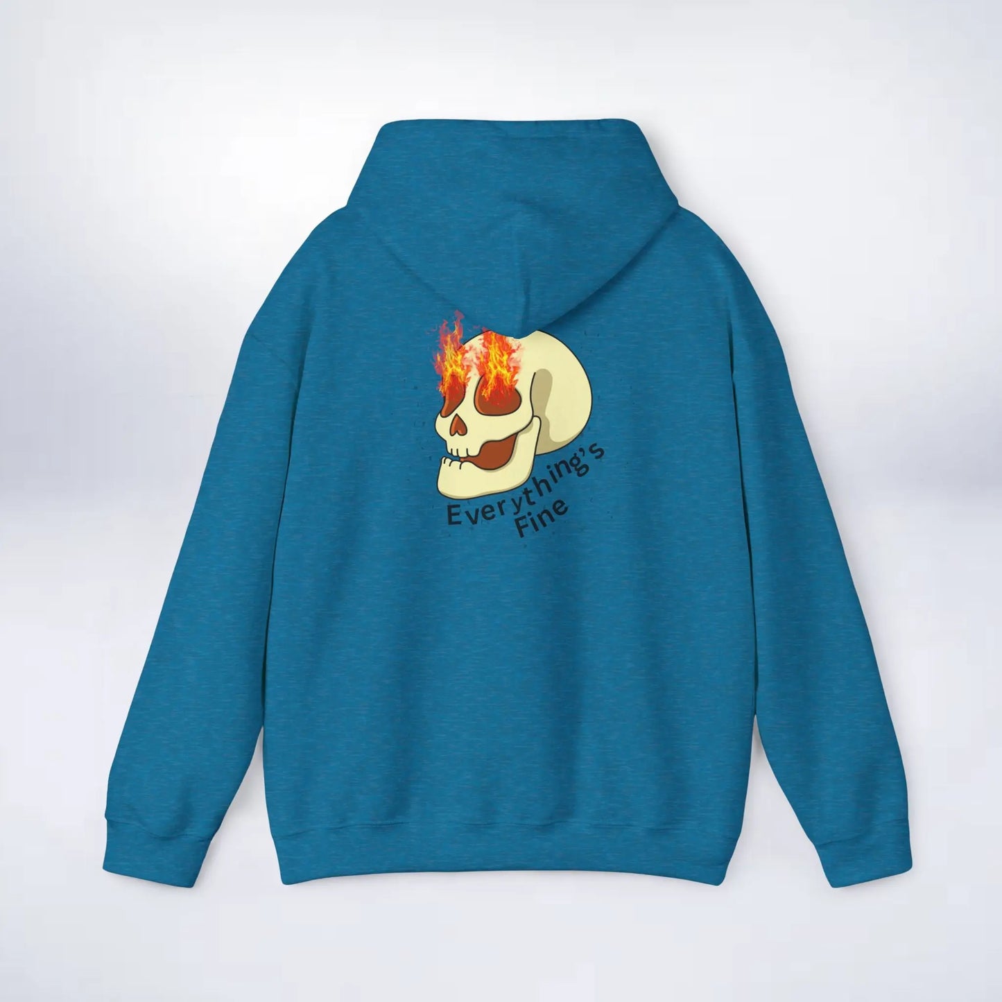 Unisex Skeleton Hoodie (Every thing is fine) Sleek Tee