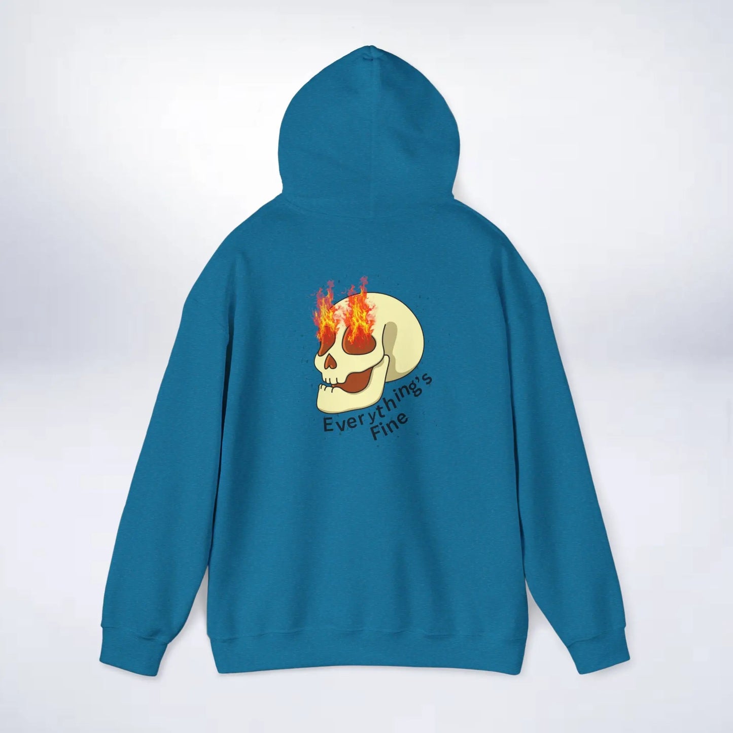Unisex Skeleton Hoodie (Every thing is fine) Sleek Tee