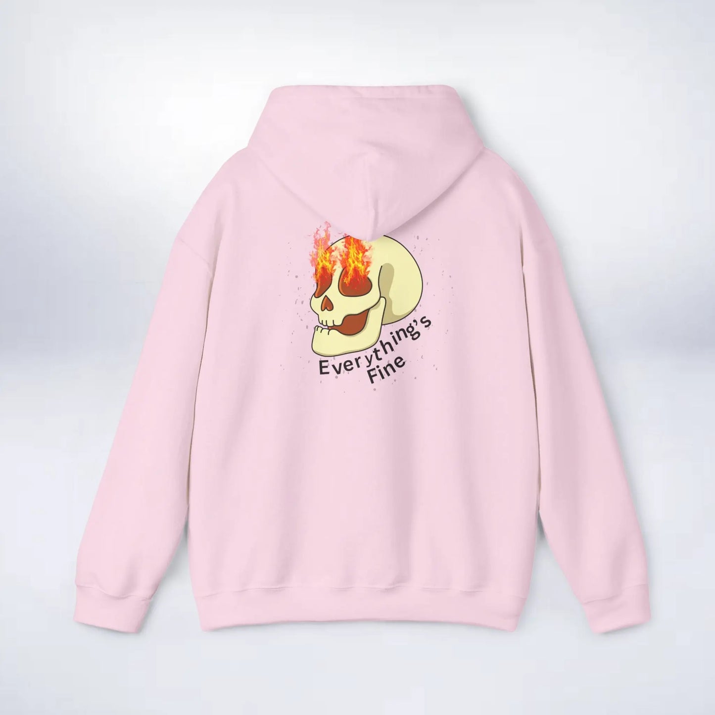Unisex Skeleton Hoodie (Every thing is fine) Sleek Tee