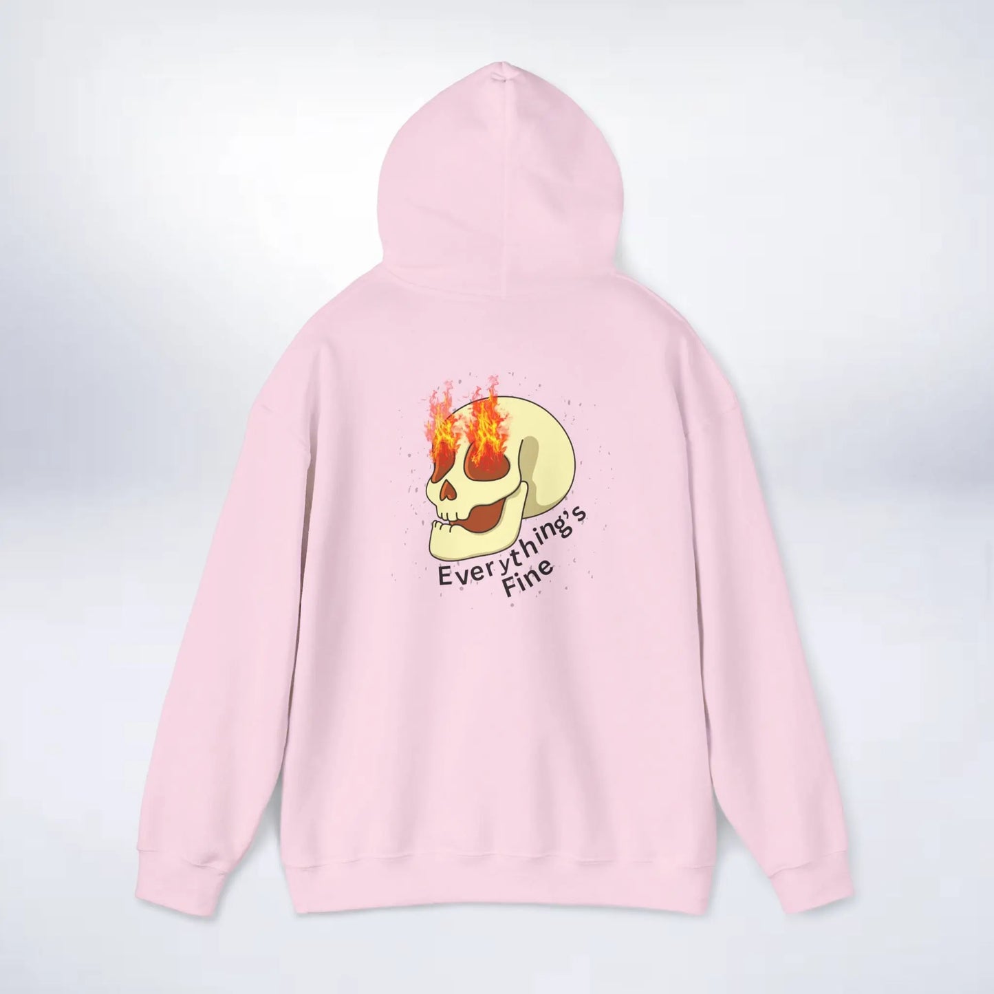 Unisex Skeleton Hoodie (Every thing is fine) Sleek Tee