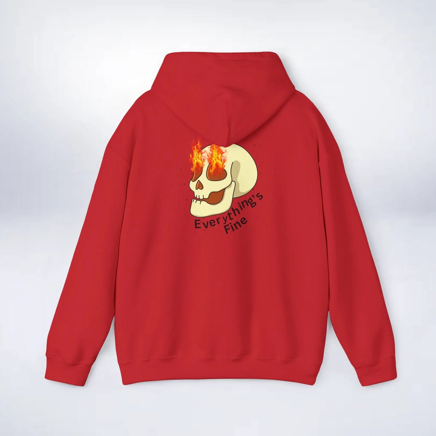 Unisex Skeleton Hoodie (Every thing is fine) Sleek Tee