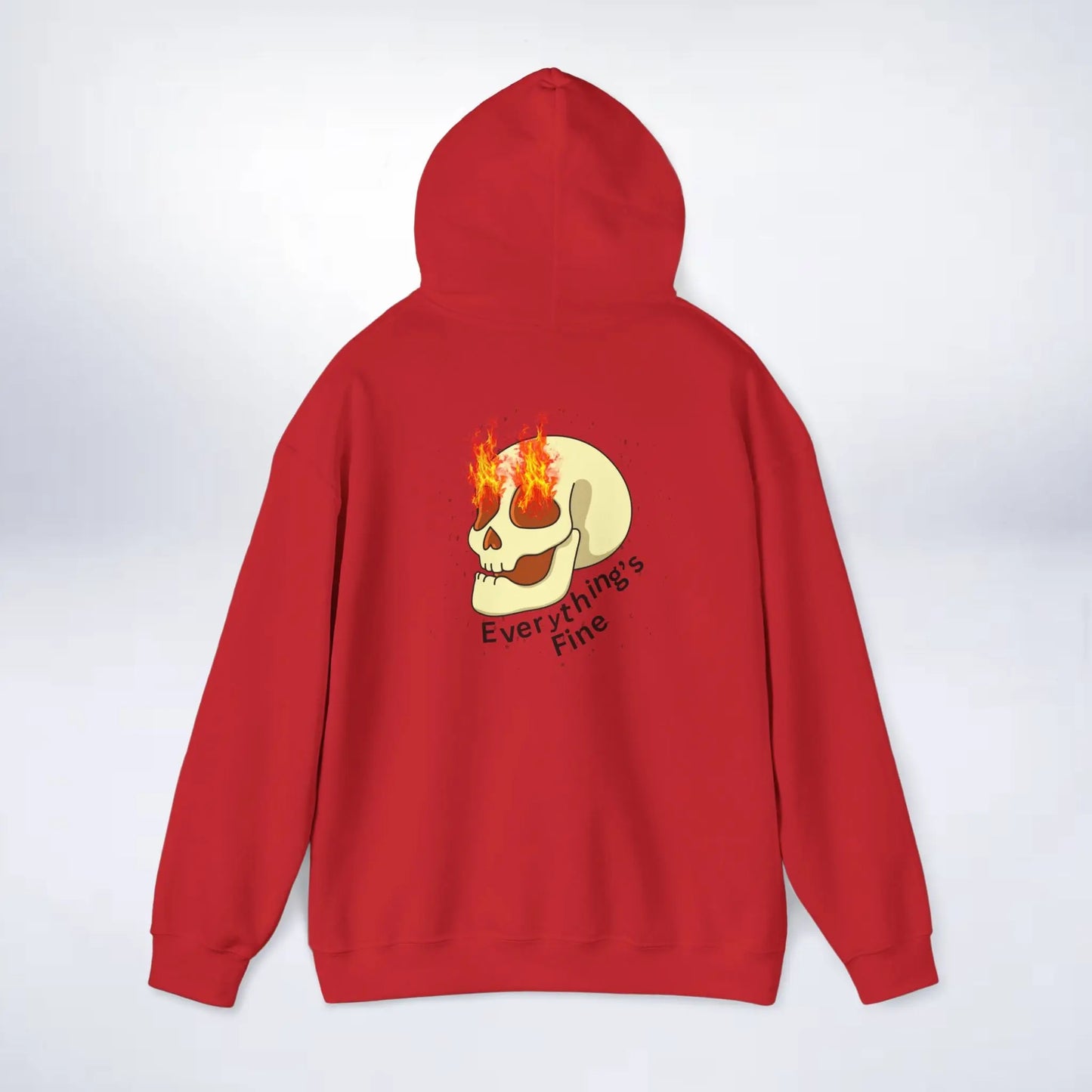 Unisex Skeleton Hoodie (Every thing is fine) Sleek Tee