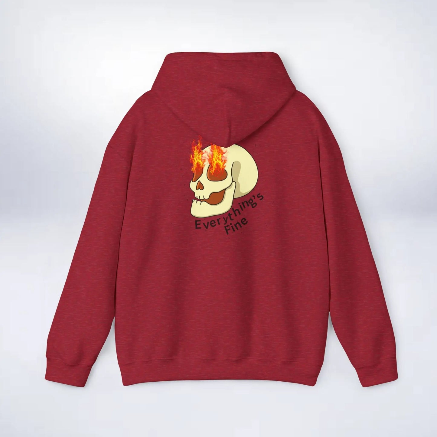 Unisex Skeleton Hoodie (Every thing is fine) Sleek Tee