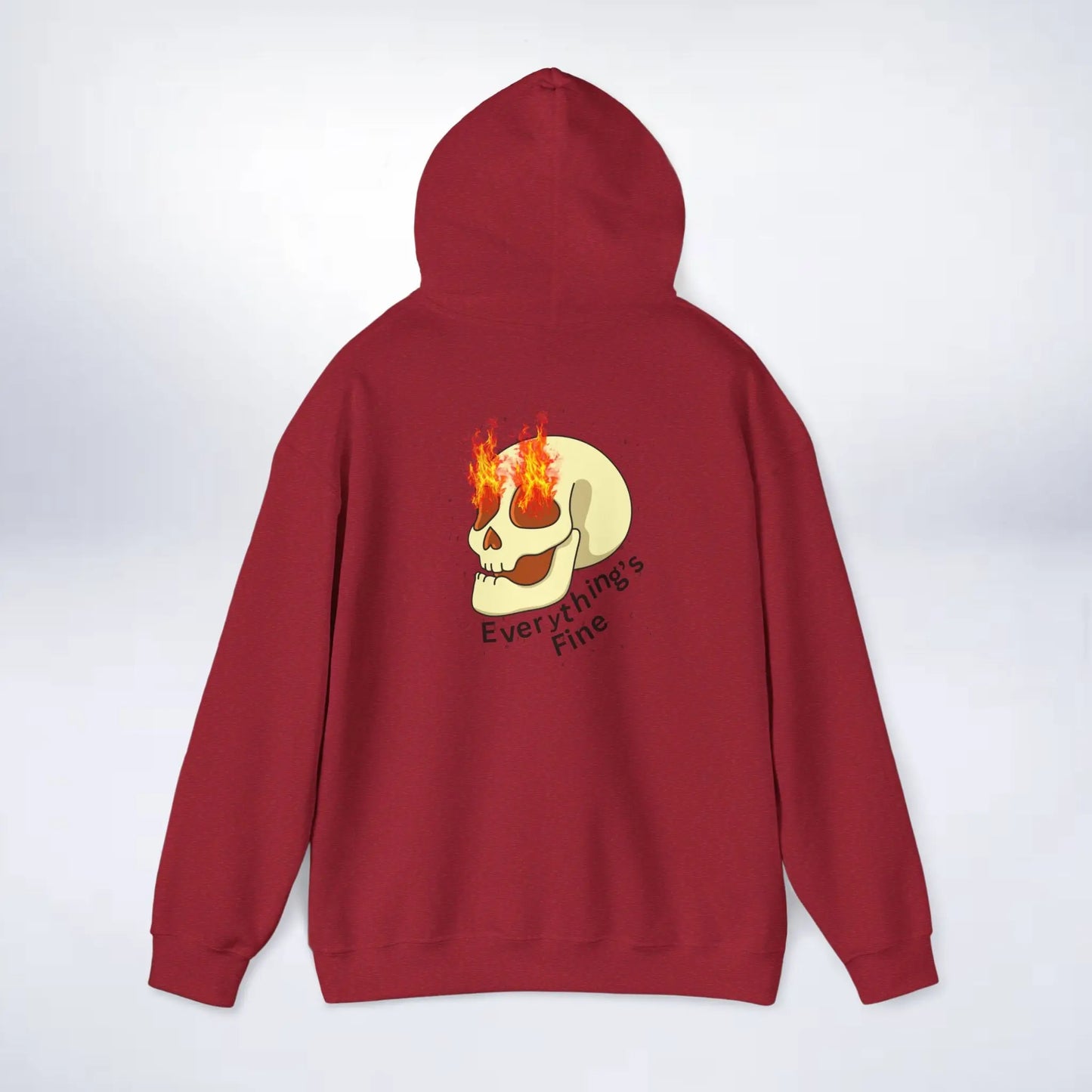 Unisex Skeleton Hoodie (Every thing is fine) Sleek Tee