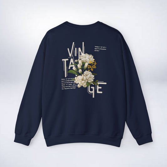 Vintage Floral Crewneck Sweatshirt