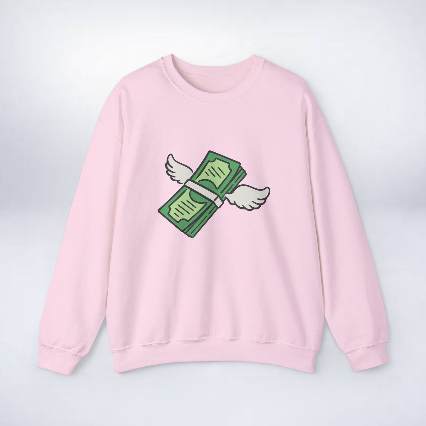 Unisex Stack The Cash Sweatshirt (Money stacks) Sleek Tee