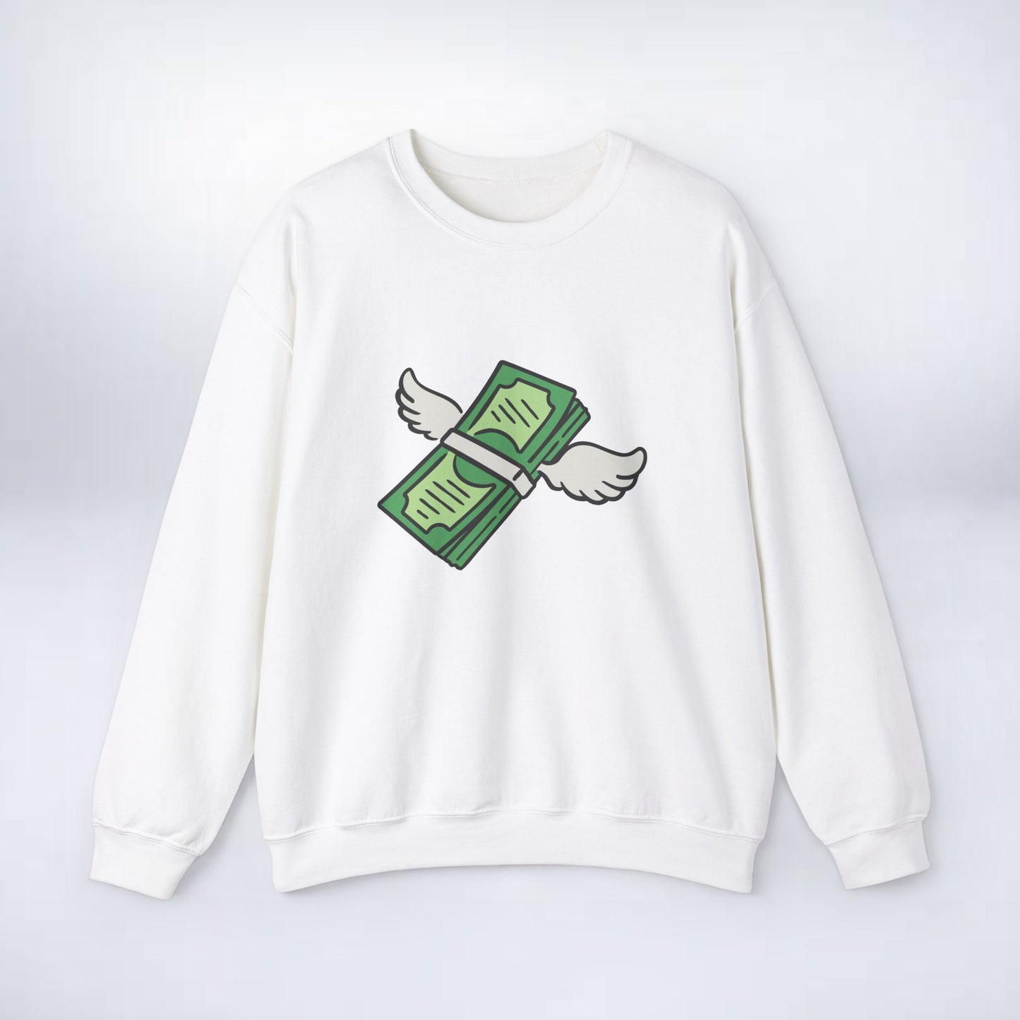 Unisex Stack The Cash Sweatshirt (Money stacks) Sleek Tee