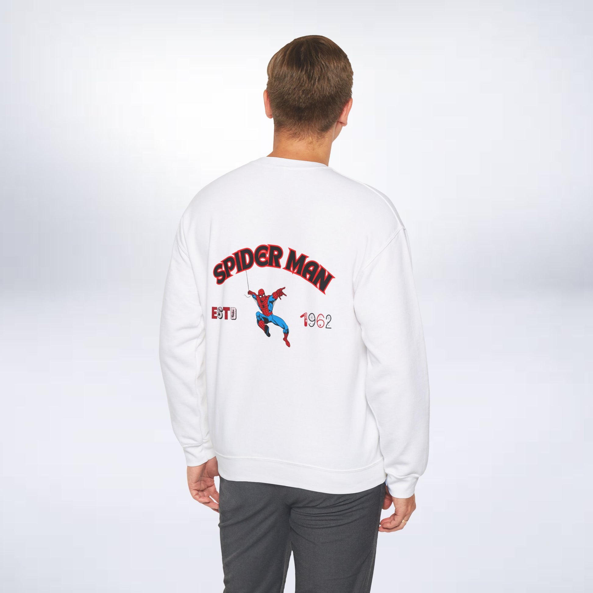 Spider Man Sweatshirt 🕷️💥”(spiderman hooded sweatshirt) Sleek Tee