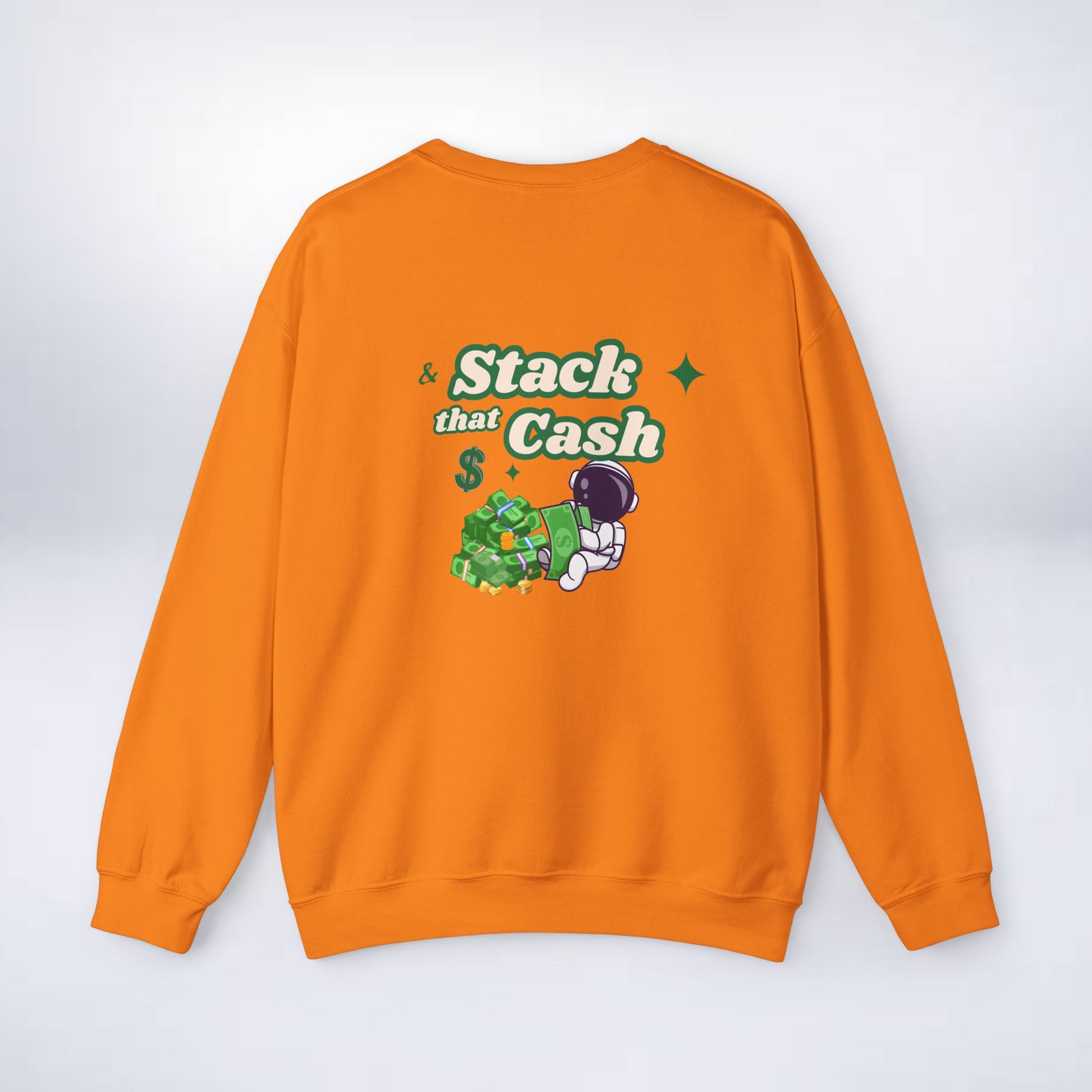 Unisex Stack The Cash Sweatshirt (Money stacks) Sleek Tee