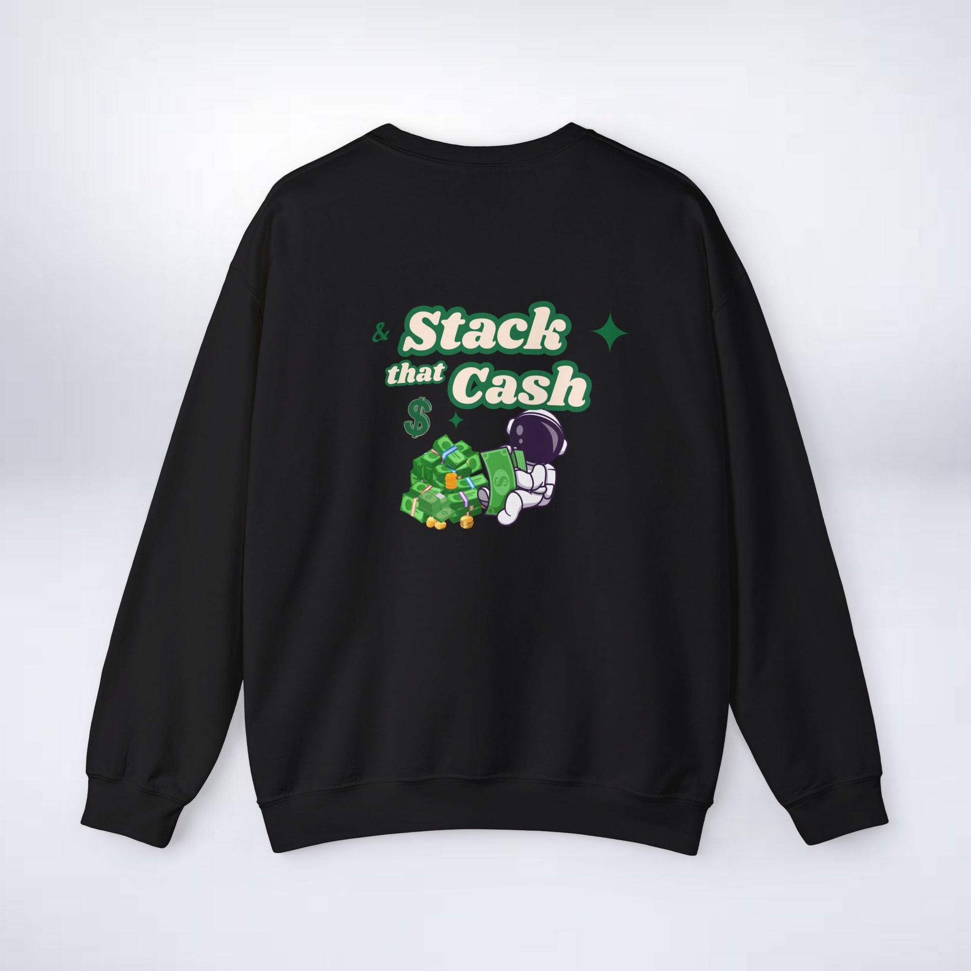 Unisex Stack The Cash Sweatshirt (Money stacks) Sleek Tee