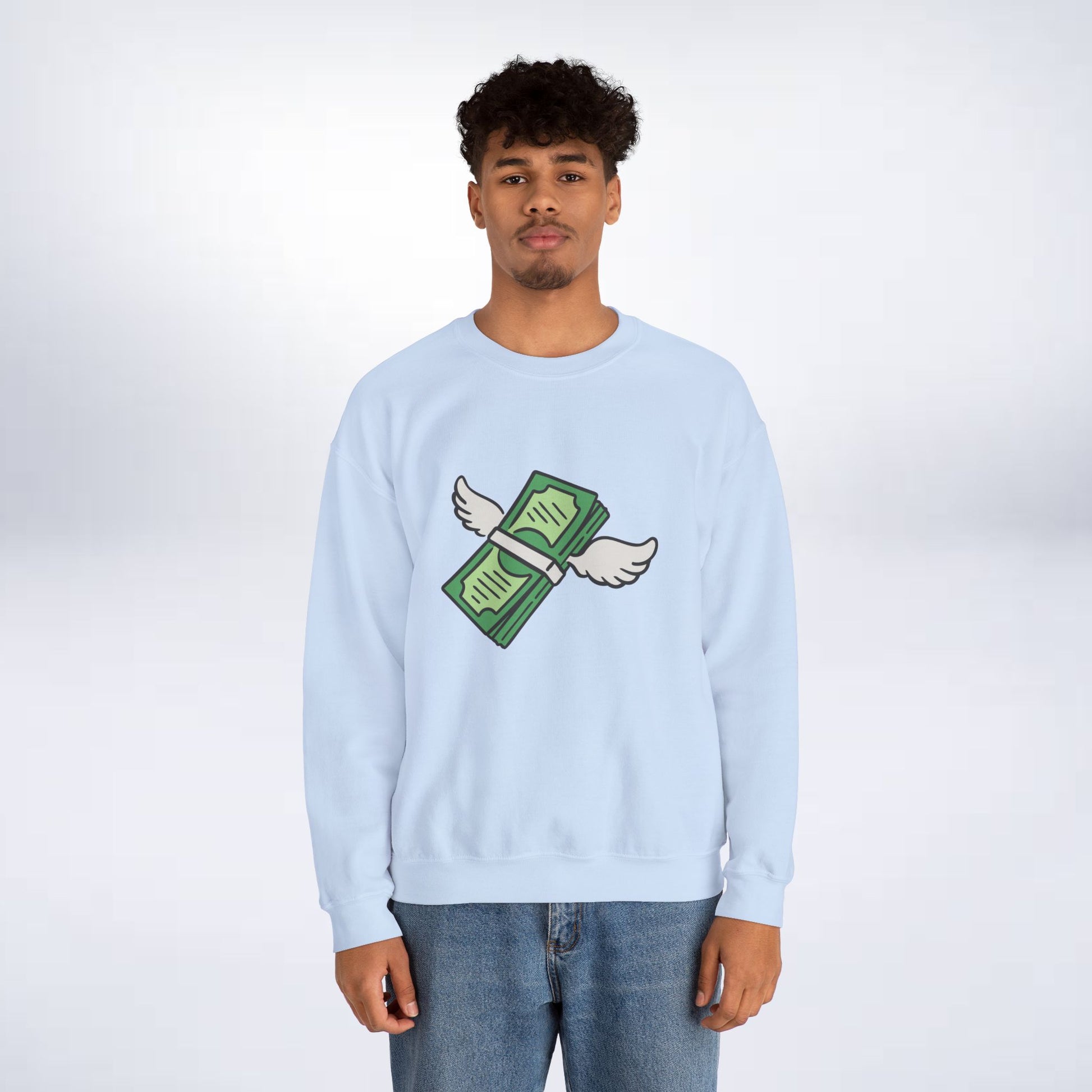 Unisex Stack The Cash Sweatshirt (Money stacks) Sleek Tee