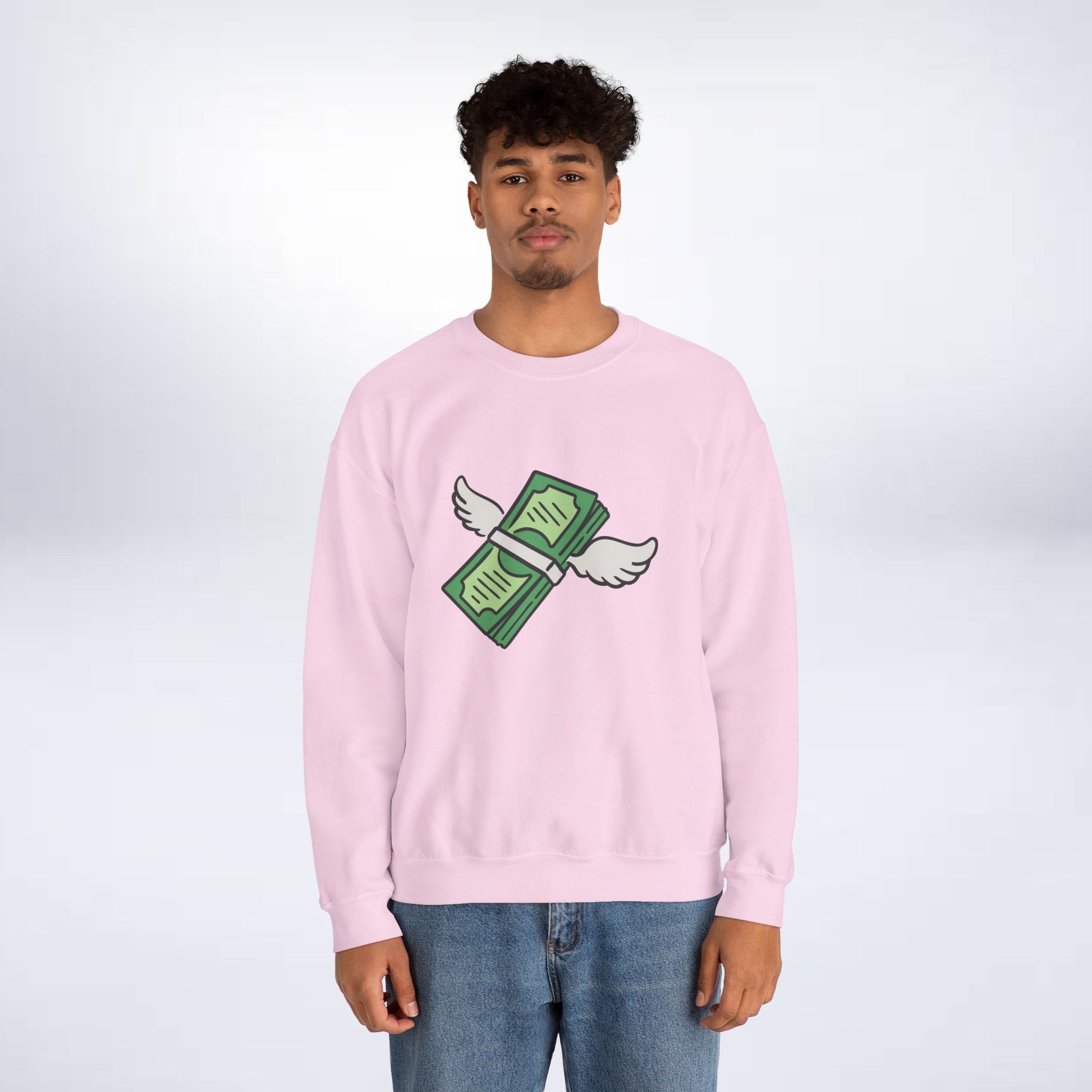 Unisex Stack The Cash Sweatshirt (Money stacks) Sleek Tee