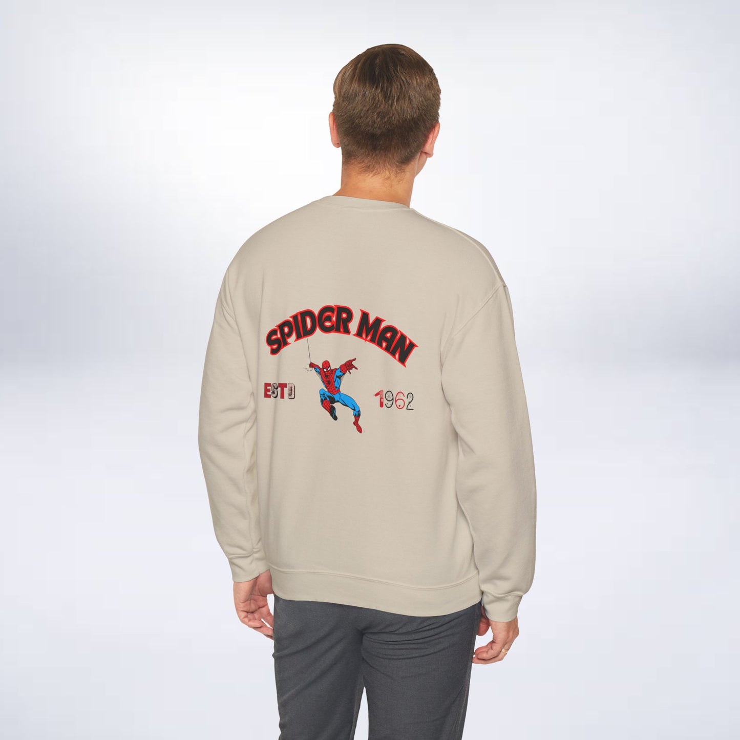 Spider Man Sweatshirt 🕷️💥”(spiderman hooded sweatshirt) Sleek Tee