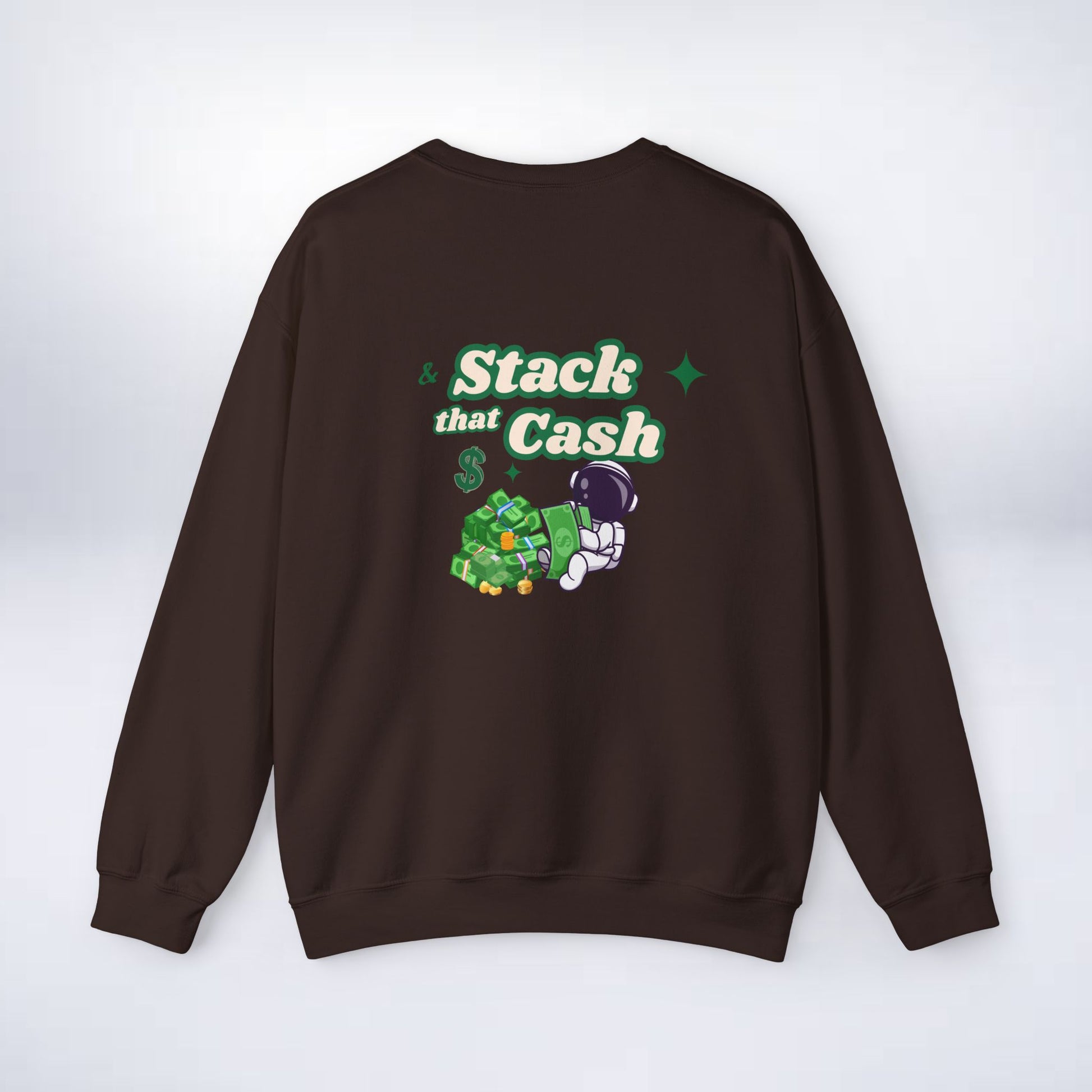 Unisex Stack The Cash Sweatshirt (Money stacks) Sleek Tee