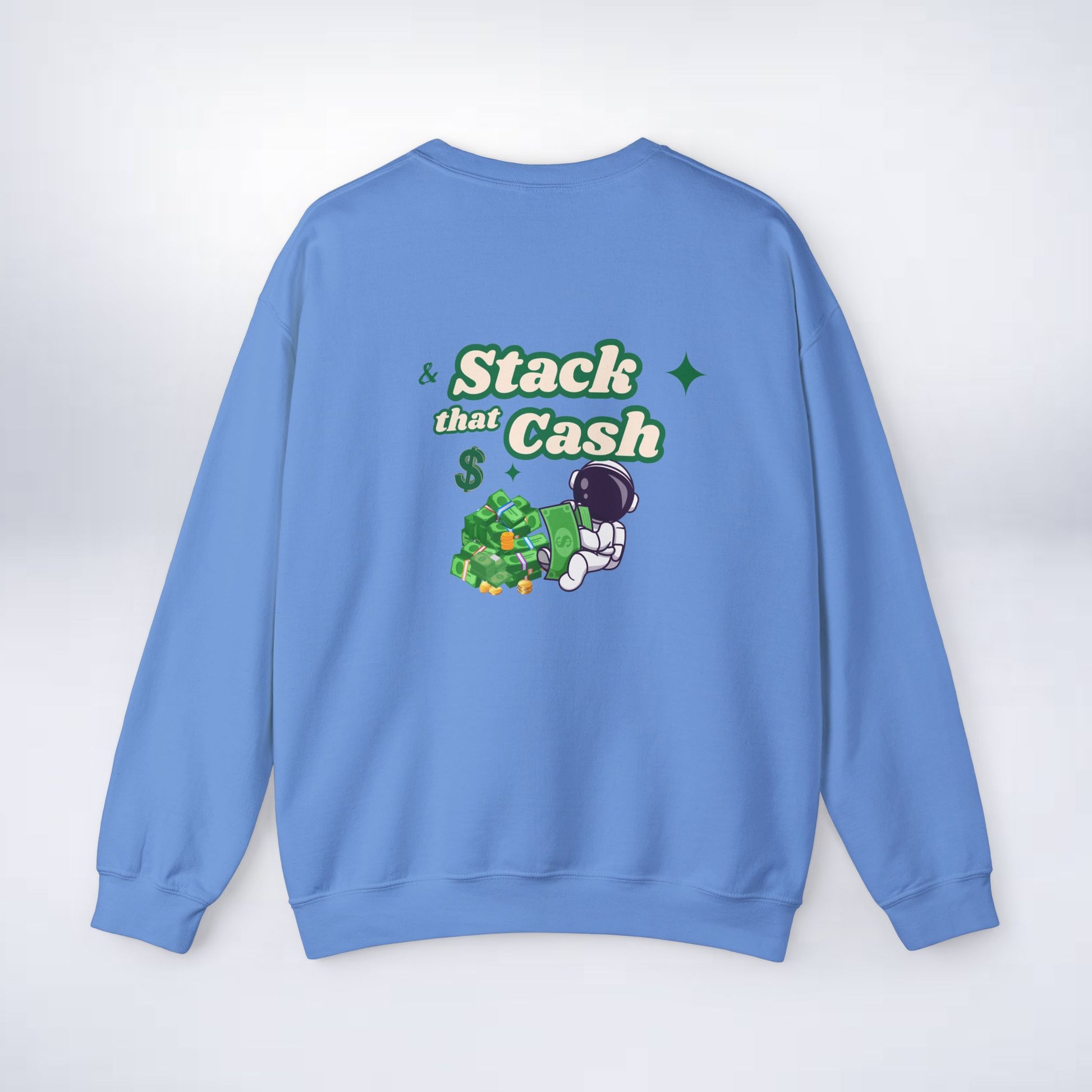 Unisex Stack The Cash Sweatshirt (Money stacks) Sleek Tee