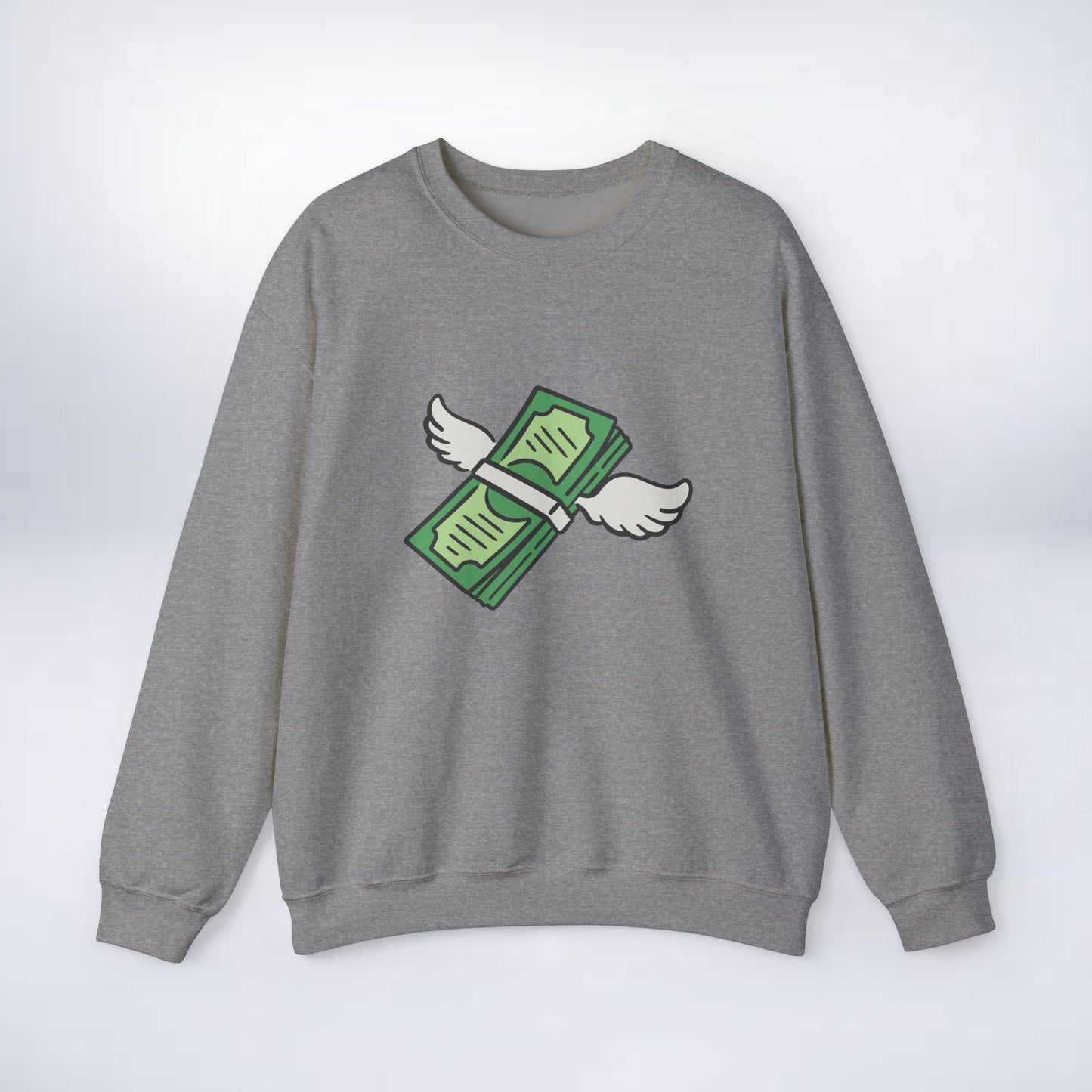 Unisex Stack The Cash Sweatshirt (Money stacks) Sleek Tee
