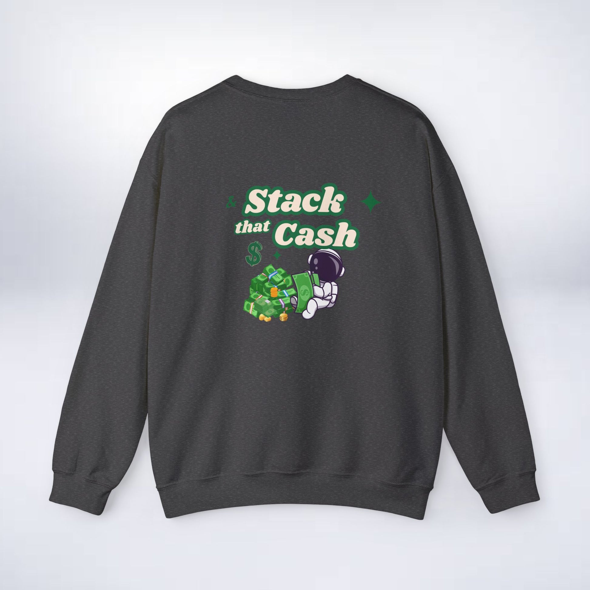 Unisex Stack The Cash Sweatshirt (Money stacks) Sleek Tee