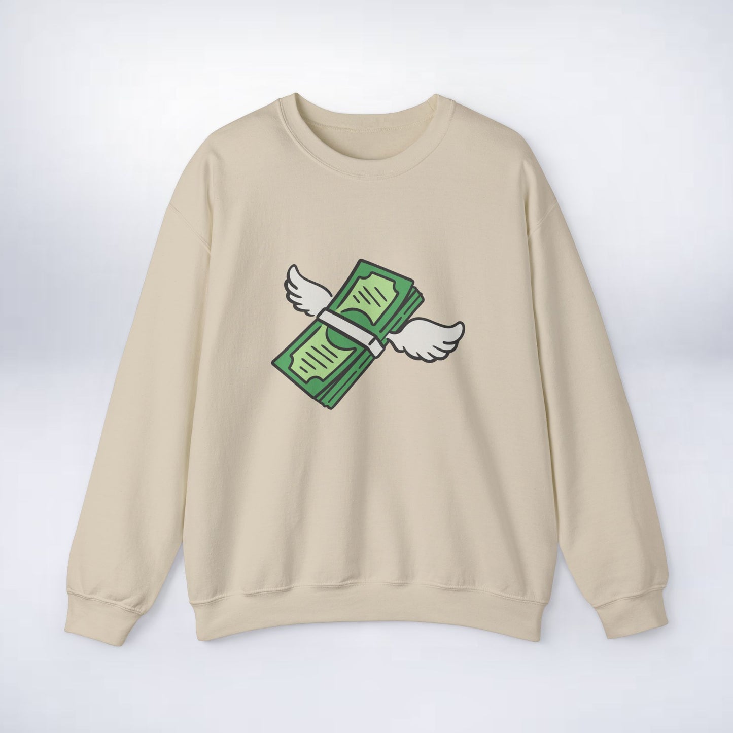 Unisex Stack The Cash Sweatshirt (Money stacks) Sleek Tee