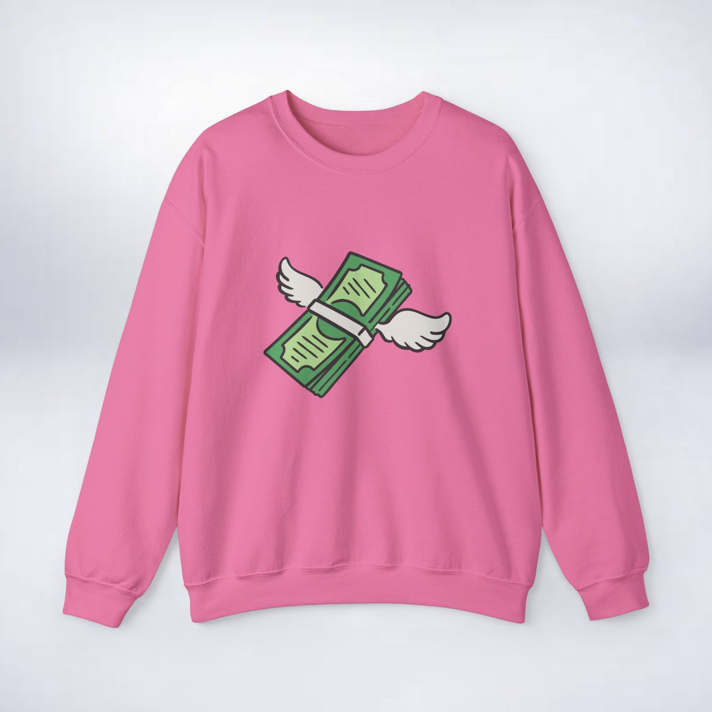 Unisex Stack The Cash Sweatshirt (Money stacks) Sleek Tee