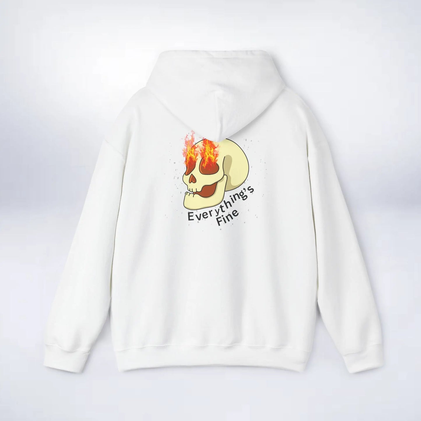 Unisex Skeleton Hoodie (Every thing is fine) Sleek Tee