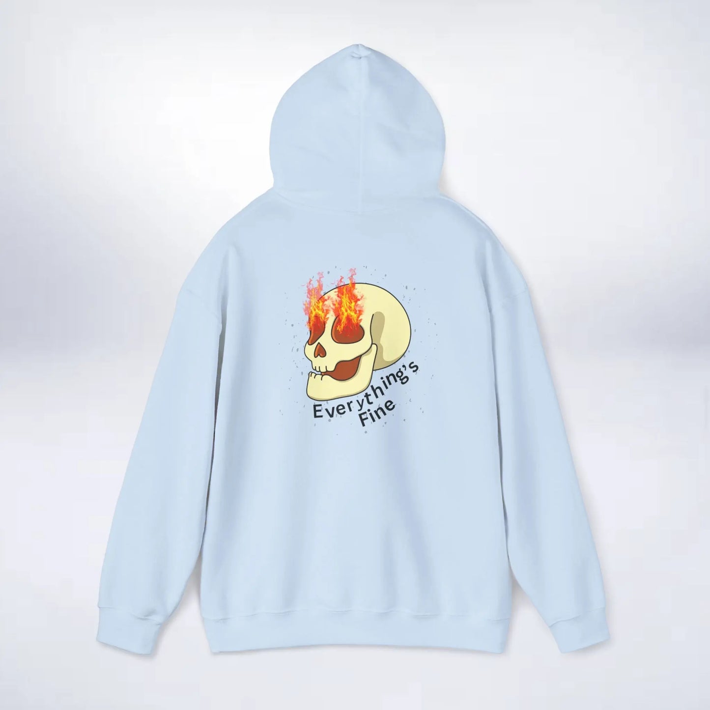Unisex Skeleton Hoodie (Every thing is fine) Sleek Tee