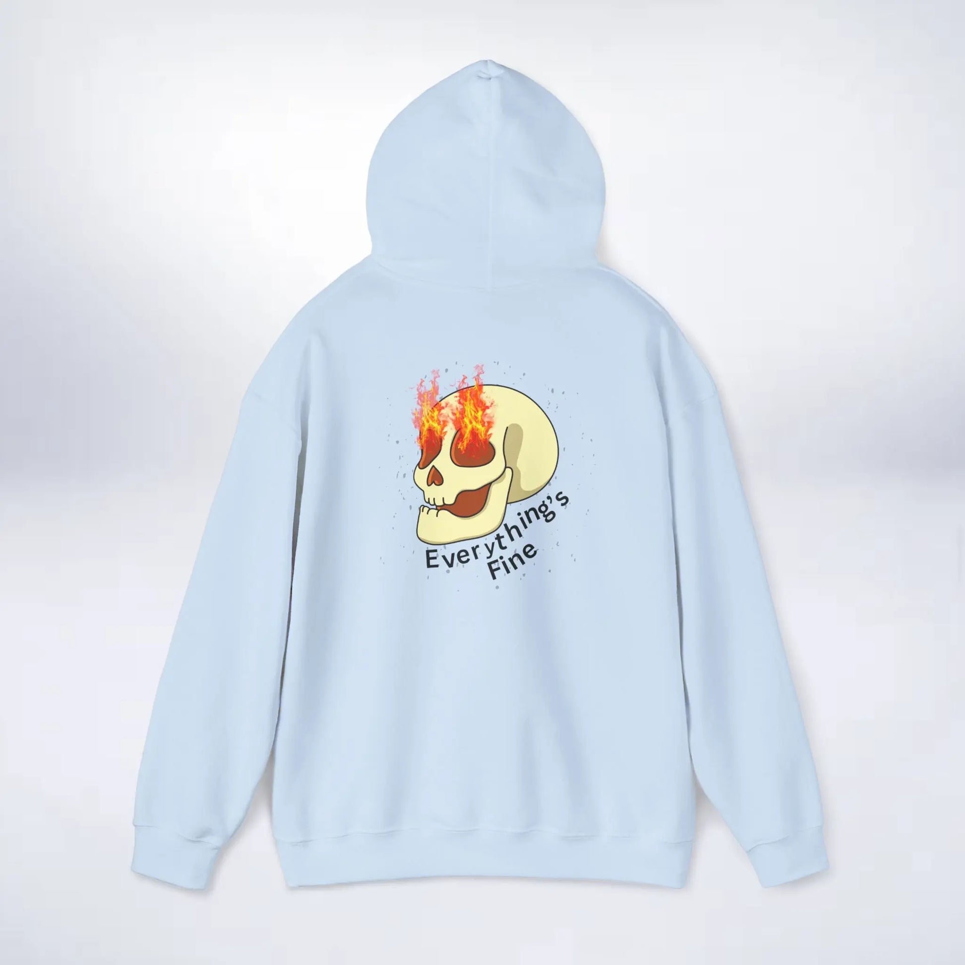 Unisex Skeleton Hoodie (Every thing is fine) Sleek Tee