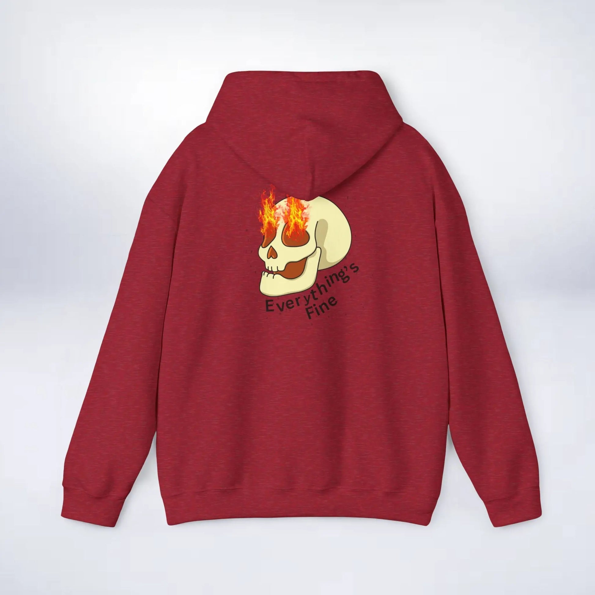 Unisex Skeleton Hoodie (Every thing is fine) Sleek Tee